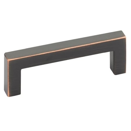 Emtek Warwick Cabinet Pull with 3-1/2 in Center to Center Oil Rubbed Bronze Finish 86704US10B